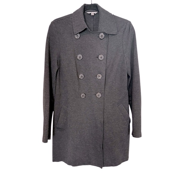 CAbi Jackets & Blazers - CABI style #648 Casablanca Ponte Double Breasted coat/jacket charcoal gray sz L
